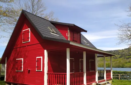Huuraccommodatie(s) - Chalet 75 M² 3 Slaapkamers - image n°1 - Camping Au Pré Du Lac