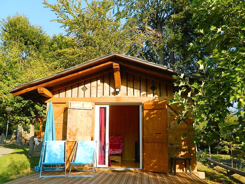 Huuraccommodatie - Naamloos Hut - Camping Les 7 Laux