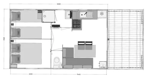 Location - Mobil-Home Panorama - image n°2 - Camping Les 7 Laux
