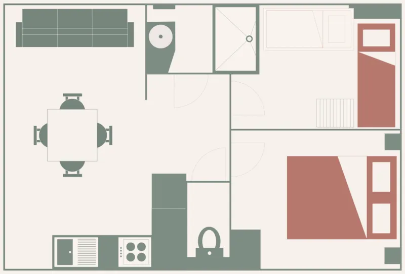 Lodge 2 Chambres Et Spa - Rustique