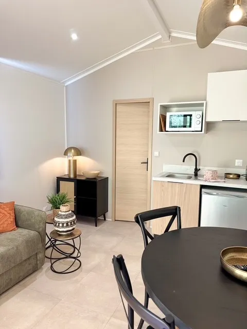 Lodge Ethnique Sans Spa 1 Chambre + Canapé Convertible Séjour