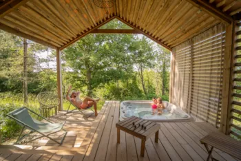 Mietunterkunft - Lodge Spa - Rustique 2 Schlafzimmer - Damona Lodges
