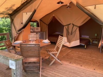 Canvas bungalow CARAIBES - 2 bedrooms -