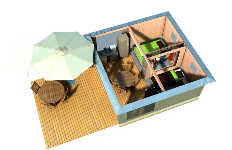 Mayotte  Le Prêt À Camper ! 2Ch/