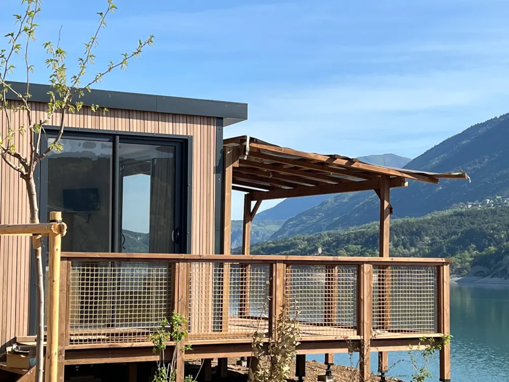 Location - Mobil Home Key West Grand Confort Au Bord Et Face Au Lac, 1 Chambre, 1 Salle D'eau - Camping D'Herbelon