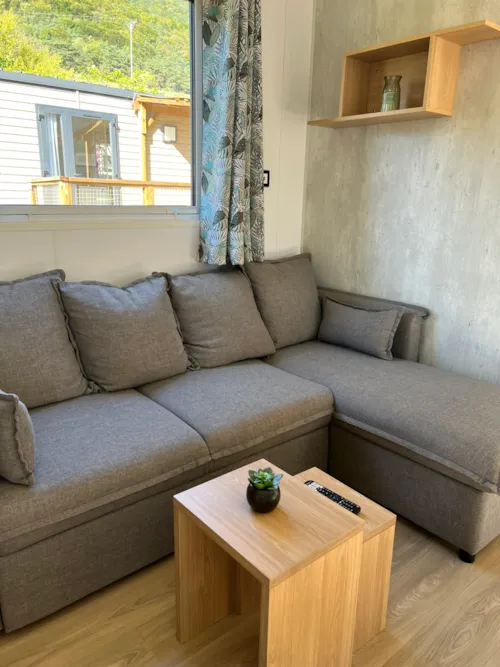 Mietunterkunft - Mobilheim Grand Large Confort In Seenähe, 2 Schlafzimmer, 1 Badezimmer - image n°3 - Camping D'Herbelon