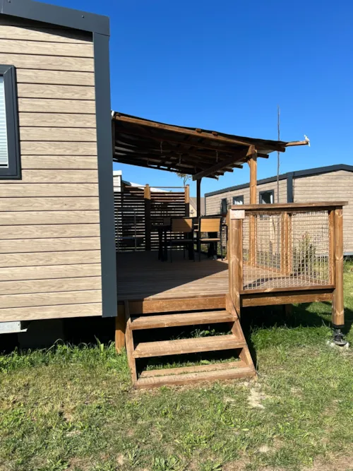 Mietunterkunft - Mobilheim Grand Large Confort In Seenähe, 2 Schlafzimmer, 1 Badezimmer - image n°9 - Camping D'Herbelon