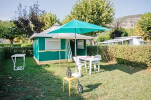 Locatif - Canvas bungalow - 1 bedroom - without toilet blocks - - Camping Côté Vercors