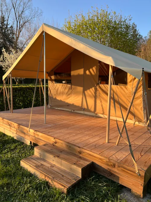 Huuraccommodatie(s) - Lodgetent - 2 Slaapkamers - Zonder Privé Sanitair - - image n°2 - Camping Côté Vercors