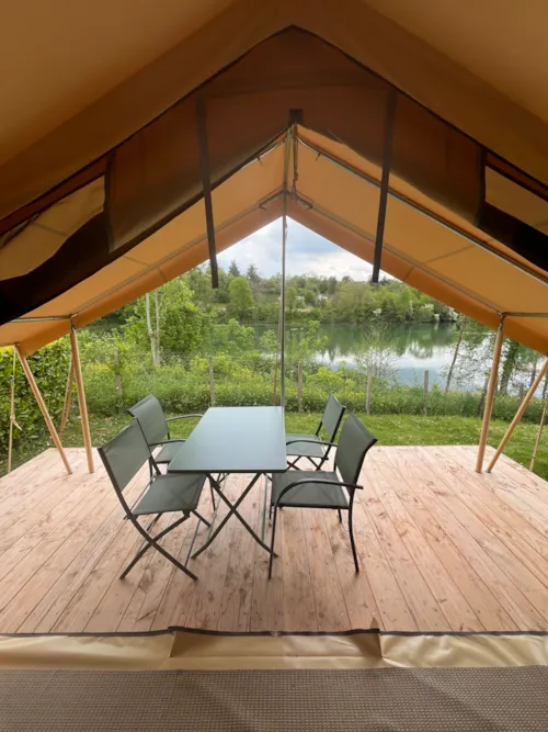 Huuraccommodatie(s) - Lodgetent - 2 Slaapkamers - Zonder Privé Sanitair - - image n°3 - Camping Côté Vercors