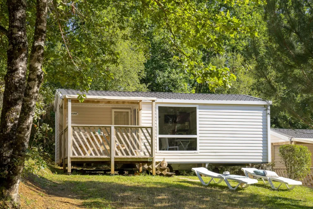Mietunterkunft - Mobilheim Loggia 2 Schlafzimmer *** - Camping Sandaya Le Carbonnier