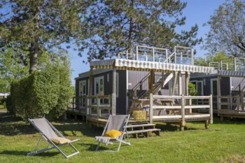 Mietunterkunft - Mobilheim Panoramique 2 Schlafzimmer *** - Camping Sandaya Le Carbonnier