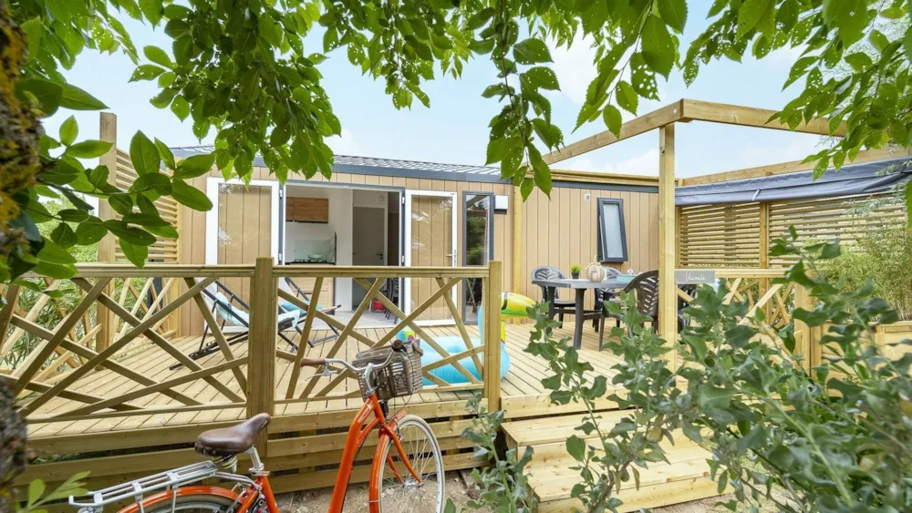 Mietunterkunft - Mobilheim 2 Schlafzimmer Premium - Camping Sandaya Le Carbonnier