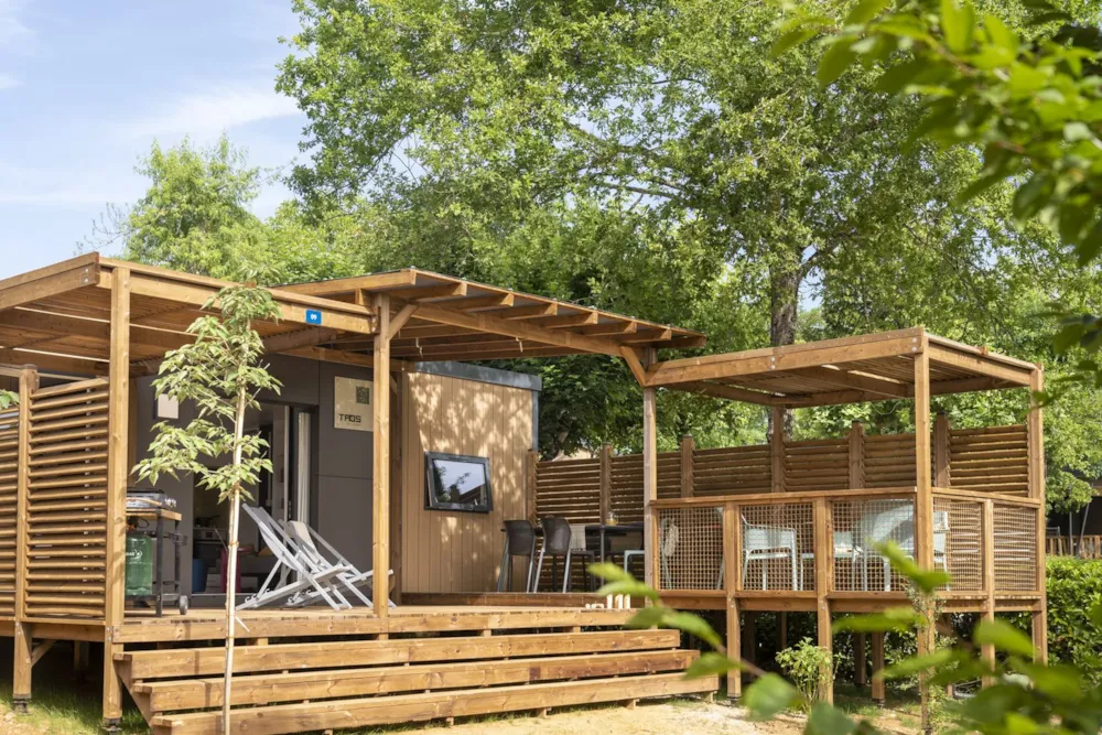 Mietunterkunft - Mobilheim Dordogne 3 Schlafzimmer Premium - Camping Sandaya Le Carbonnier
