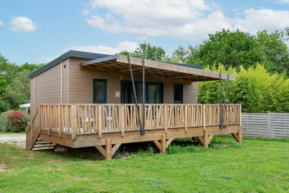 Mietunterkunft - Chalet 3 Zimmer Seeufer **** - Camping Sandaya Le Carbonnier