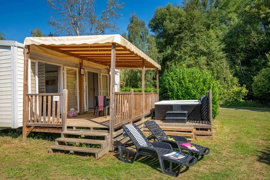 Location - Mobil Home Ciela Privilège Spa - 2 Chambres - Barbecue - Camping Le Bontemps