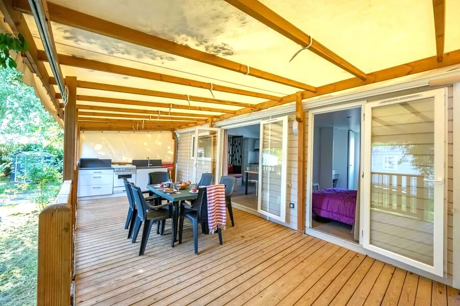 Location - Mobil Home Ciela Privilège - 2 Chambres - 2 Salles De Bain - Barbecue - Camping Le Bontemps