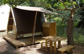 Mietunterkunft - Zelt Ecolodge - 9 M² - - Camping La Vallée