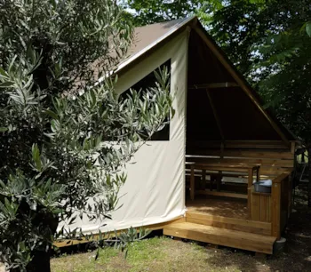 Mietunterkunft - Zelt Ecolodge - 17 M² - - Camping La Vallée