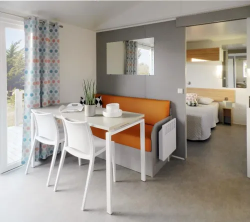 Accommodation - Mobile Home - People With Reduced Mobility (2 Bedrooms, 34 M²)-Air-Conditioned-Close To Reception ♿ - image n°5 - Camping Le Bois de Cornage