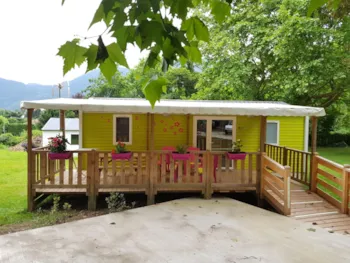 Mietunterkunft - Mobil-Home - Accespersonen Met Beperkte Mobiliteitsbilité  (2 Slaapkamers, 34 M²) - Klimatisiert ♿ - Camping Le Bois de Cornage