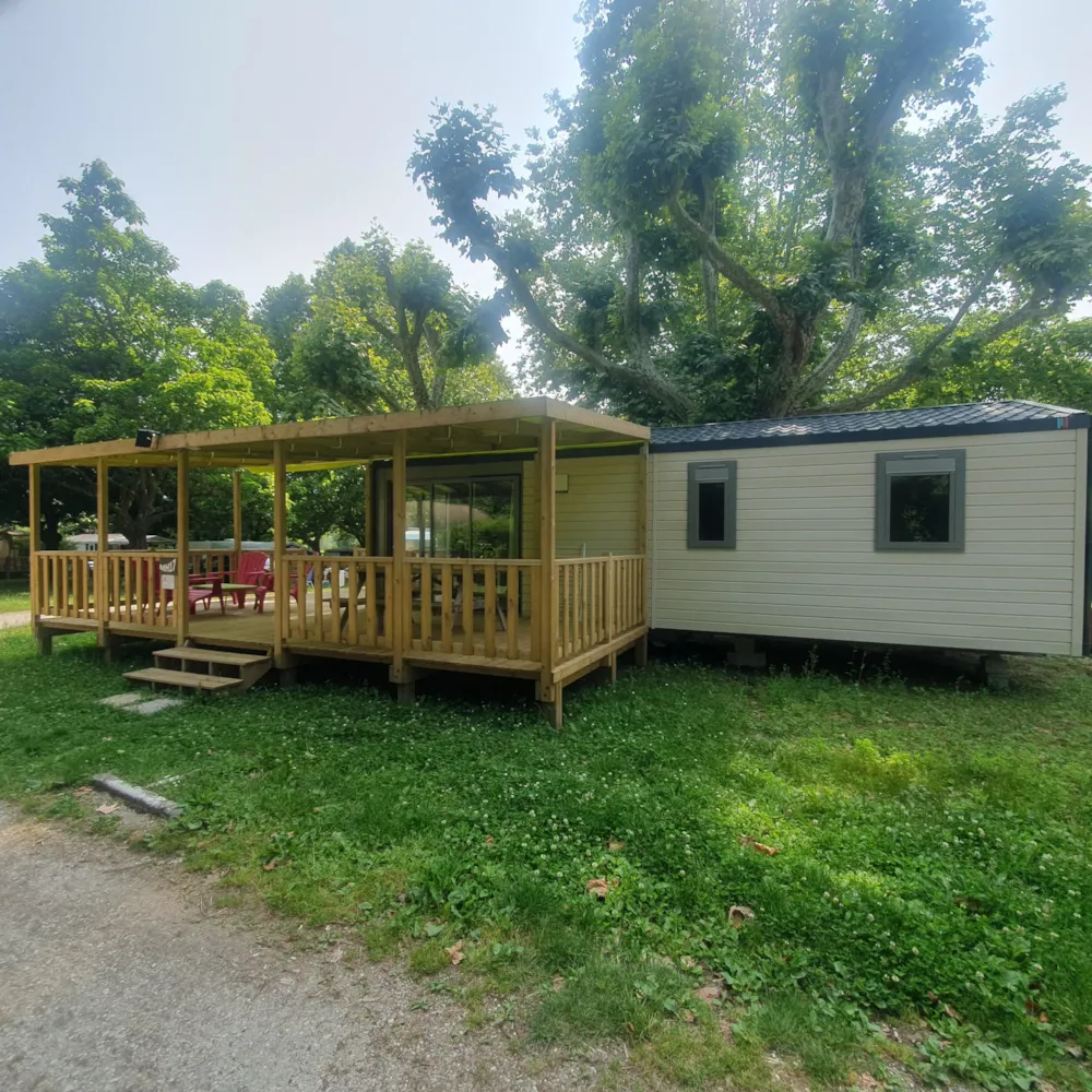 Location - Le Grand-Bonheur (3 Chambres, 36 M², Climatisé) 💙💙💙💙💙💙 - Camping Le Bois de Cornage
