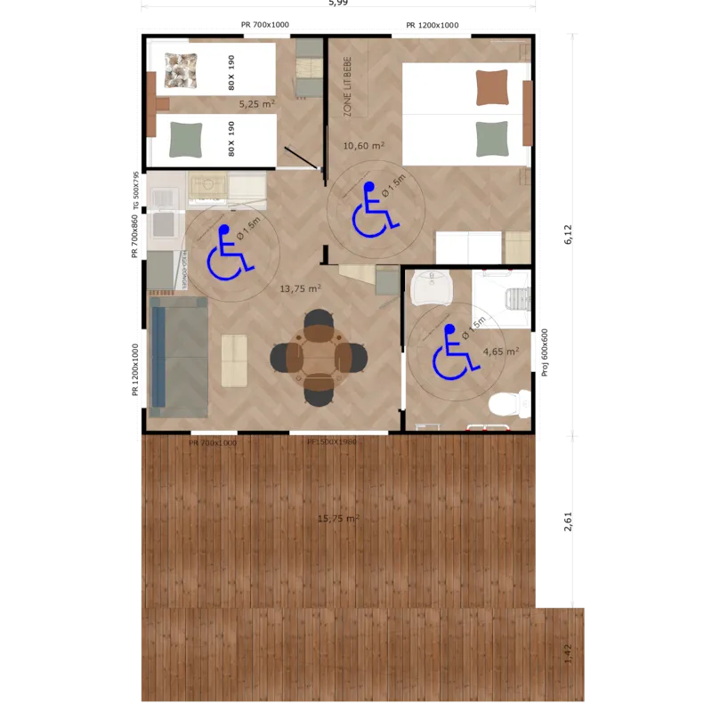 Cottage Pmr 2 Chambres