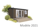 Mietunterkunft - Indiana 2 Pers. + 1 Fahrzeug Eco - Camping Les Cigales Mietunterkunft - Indiana 2 Pers. + 1 Fahrzeug Eco - Camping Les Cigales