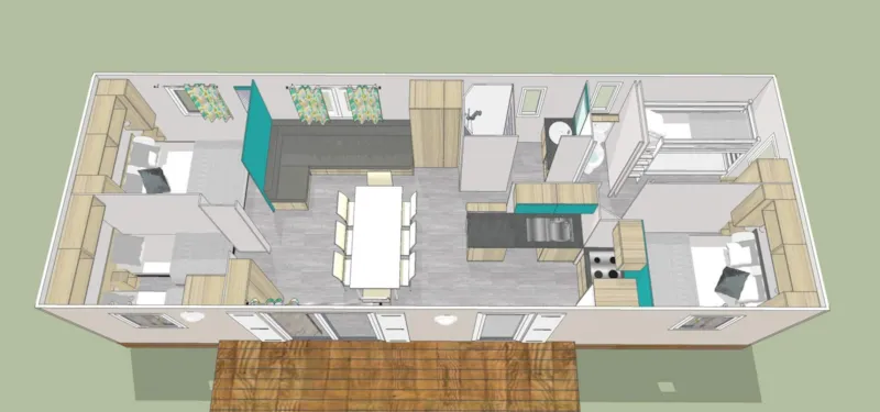 Le Domaine D'oléron - Mobil-Home Xxl Breizh - 37 M² - 4 Chambres - 1 Salle De Bain - 1 Wc