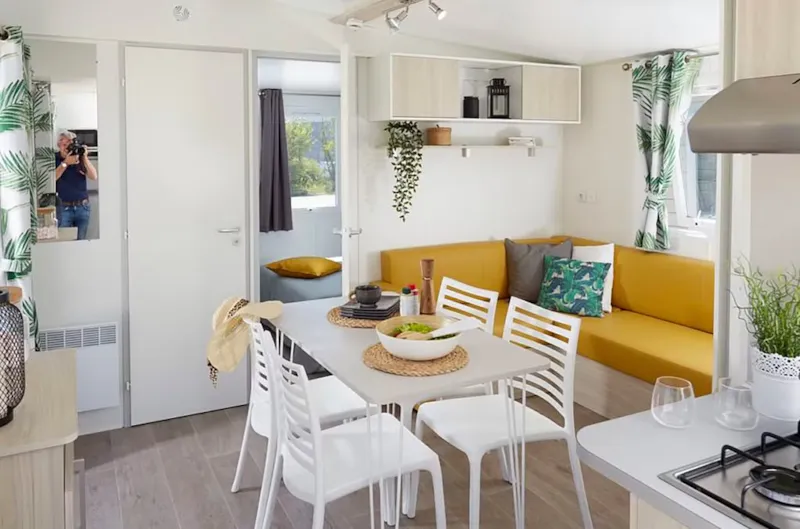 Mobil-Home 2 Chambres , Tv , Clim , Terrasse Couverte