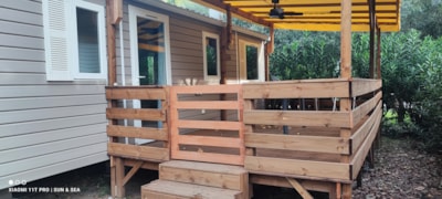 Mobile-home 3 bedrooms - air conditioning + TV