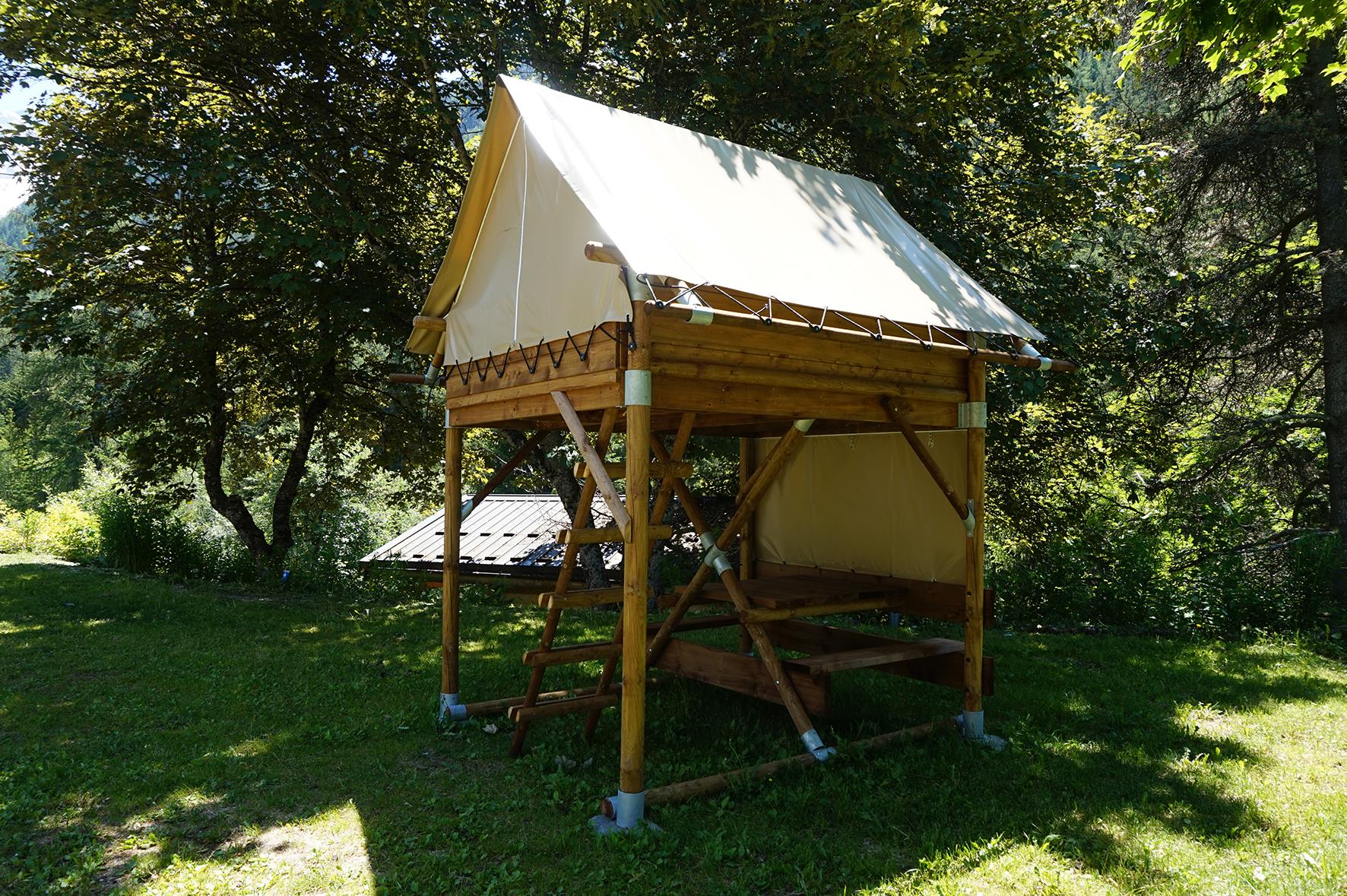 Location - Tente Lodge Bivouac 5M² - Camping Les Lanchettes