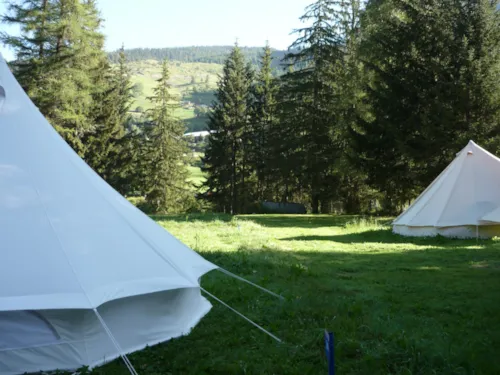 Stellplatz - Stellplatz Confort (1 Zelt, Wohnwagen, Wohnmobil / 1 Auto / Strom 10A) - image n°5 - Camping Les Lanchettes