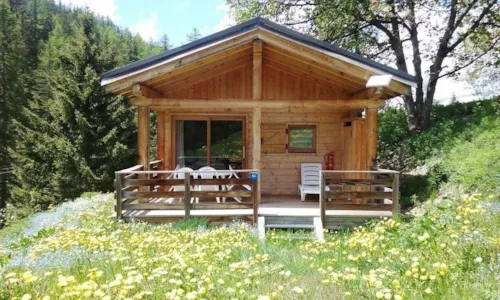 Accommodation - Gamme Authentique - Chalet Ponthurin 35M² 2 Bedrooms + Terrace 15M² - image n°1 - Camping Les Lanchettes