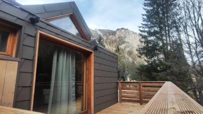 Gamme Chrystal - Chalet Cime - 18 m² - living room/kitchen area, 1 bedroom, 1 bathroom