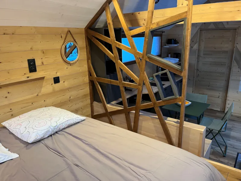 Gamme Chrystal - Chalet Cime - 18 M² - Coin Séjour/Cuisine, 1 Chambre, 1 Salle De Bain