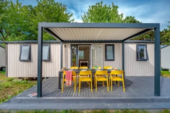 Mietunterkunft - Mobilheim Super Family Top Presta Placette - 40 M² - 4 Schlafzimmer - Clico Chic - Camping Les Chevaliers