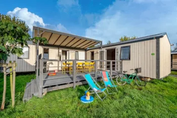 Mietunterkunft - Mobilheim Tribu + Top Presta - 51 M² - 5 Schlafzimmer - Clico Chic - Camping Les Chevaliers