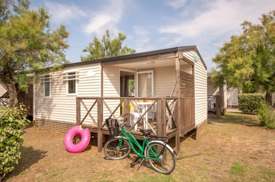 Mietunterkunft - Mobilheim Habana Top Presta - 28 M² - 2  Schlafzimmer - Clico Chic - Camping le Paradou
