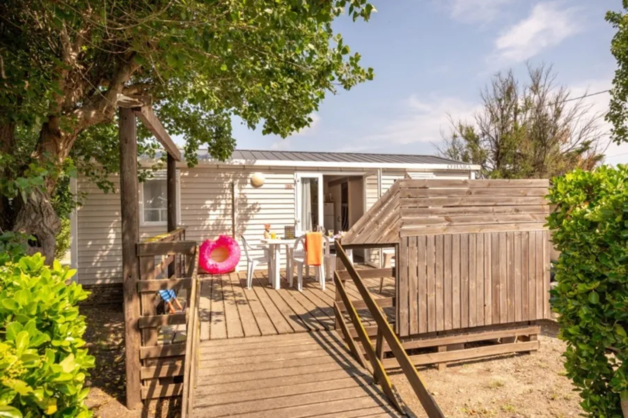 Mietunterkunft - Mobilheim Sun Life Top Presta - 31 M² - 2 Schlafzimmer - Barrierefrei - Clico Chic - Camping le Paradou