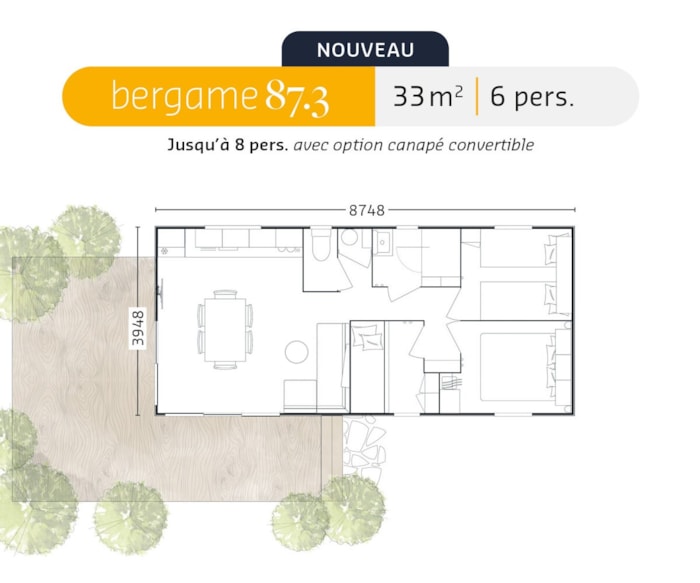 Bungalow Premium 3 Chambres Neuf (2025 !) Et Sa Grande Terrasse