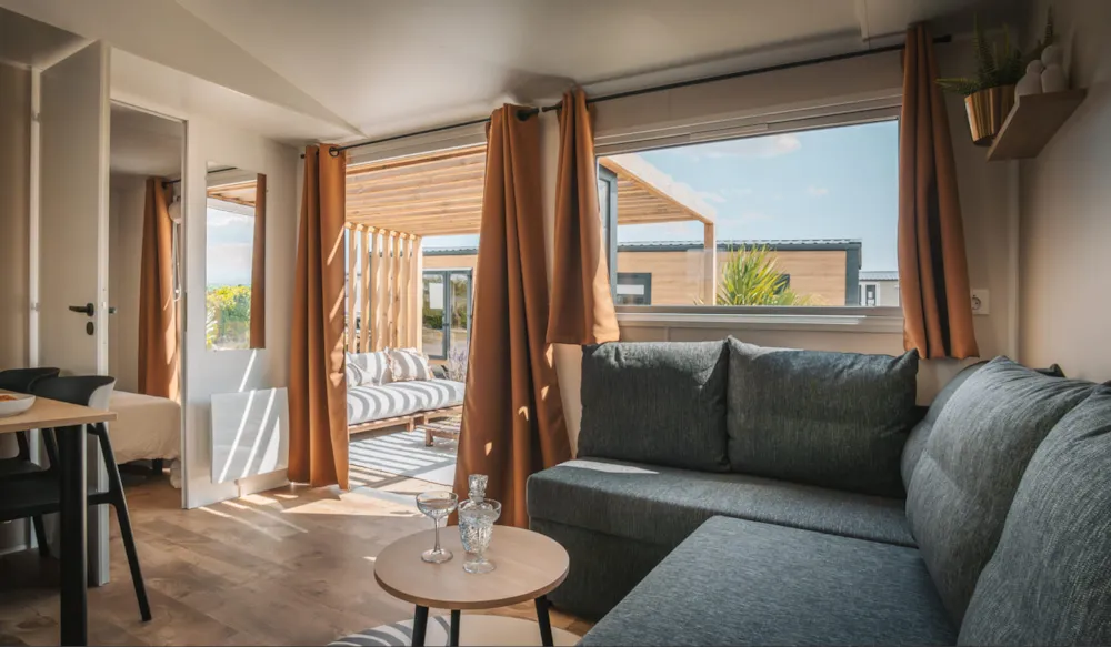 Location - Nouveauté 2026 Bungalow 2 Chambres Nest Life - Camping Les Voiles des 2 Caps