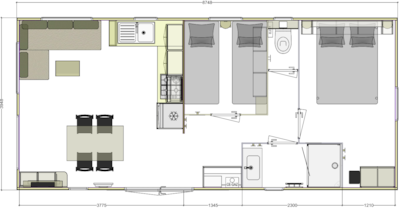 LUXURY Mobile Home 2 Bedrooms 4 people (2025)