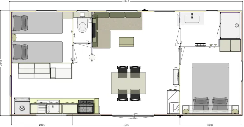 Mobil-Home Luxe 2 Chambres 4 Personnes (2025)