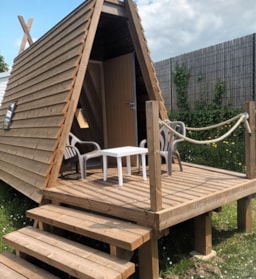 Accommodation - Wooden Cabin - Camping Port Meleu