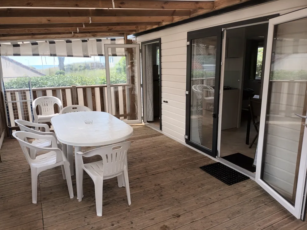Huuraccommodatie(s) - Stacaravan Confort Zeezicht - 3 Slaapkamers - Camping Port Meleu