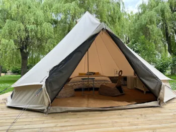 Location - Tente Sibley 500 Protech 19.6M² - Salon - Camping Les Saules De Cormery