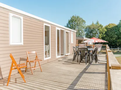 Mobil-Home Premium - 38M² - 3 Chambres + 2 Sdb + Terrasse + Lv + Tv - Wifi Inclus