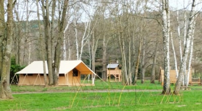 Lodge tent 25m² - 2 bedrooms - 10m² Terrace - no bathroom -