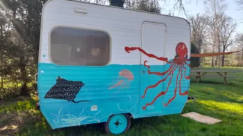 Location - Caravane Vintage - - Camping de l'Eau Mère